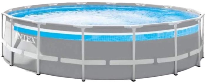 Каркасный бассейн Intex 26722 Premium (427х107 см) с картиджным фильтром, лестницей, подложкой и тентом
