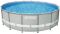 Каркасный бассейн Intex 26756 Premium (610х132 см) с картиджным фильтром, лестницей, подложкой и тентом