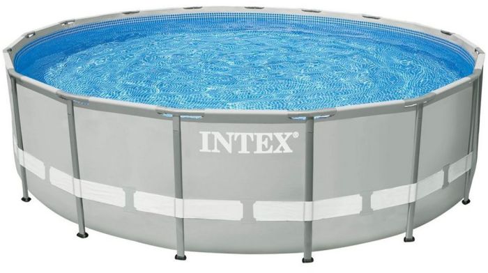 Каркасный бассейн Intex 26756 Premium (610х132 см) с картиджным фильтром, лестницей, подложкой и тентом