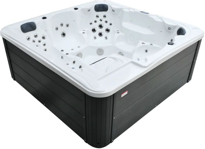 СПА-бассейн Aquajoy Borneo (230х230х96 см), Серебристо-белый мрамор