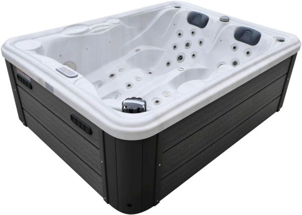 СПА-бассейн Aquajoy Bali (210х160х77 см), Серебристо-белый мрамор