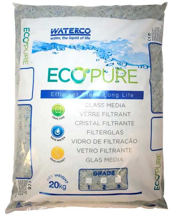 Песок стеклянный Waterco EcoPure 1.0–3.0 мм (20 кг)