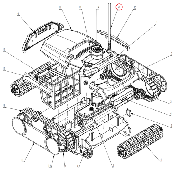 Кабель питания для робота-пылесоса Wybotics WY350 (B.WY360.03.002)