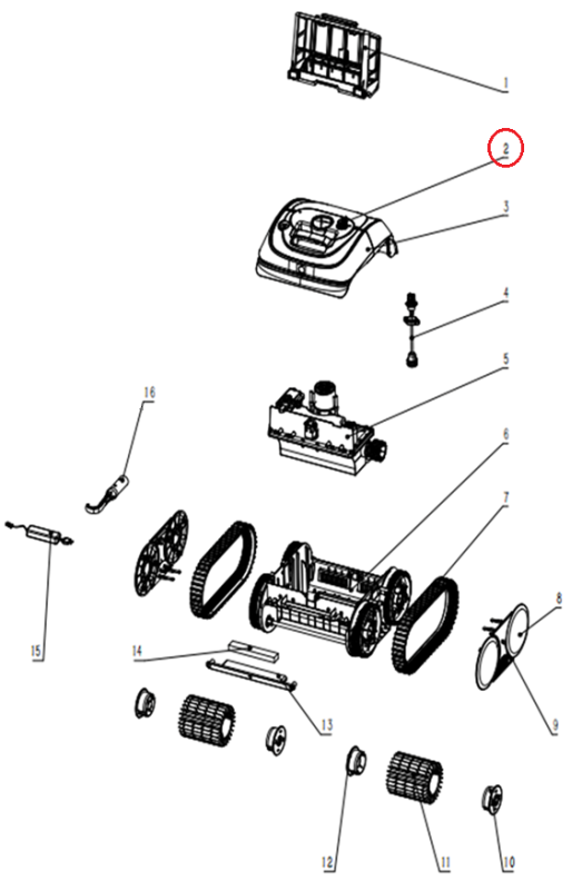 Крышка для зарядного порта для робота-пылесоса Wybotics C1 (S.WY3312Pro.37.004)