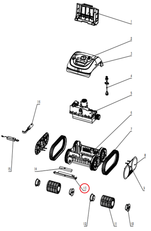 Блок плавучести для робота-пылесоса Wybotics C1 (S.OS7010.24.A.002)