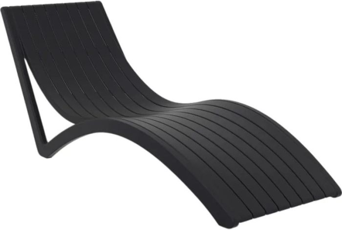 Шезлонг Aquajoy Slim, черный