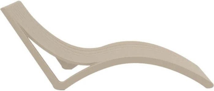 Шезлонг Aquajoy Slim, серо-коричневый