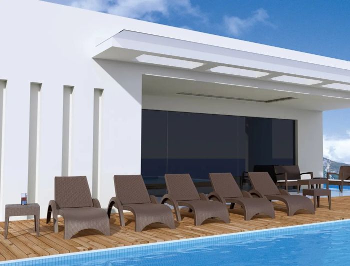 Шезлонг Aquajoy Fiji, коричневый
