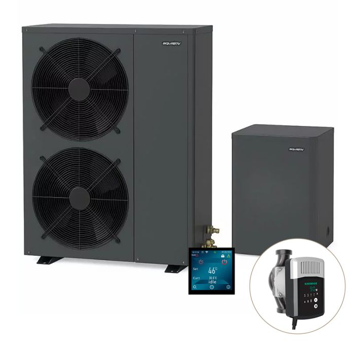 Инверторный тепловой насос для дома Aquajoy Comfort 13T (13 кВт), циркуляционный насос