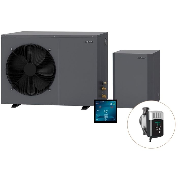 Инверторный тепловой насос для дома Aquajoy Comfort 7 (7 кВт), циркуляционный насос