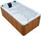 Плавательный СПА-бассейн Aquajoy Wave  (430х225х150 см), Серебристо-белый мрамор