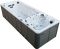 Плавательный СПА-бассейн Aquajoy Equilibrium (580х220х150 см), Серебристо-белый мрамор