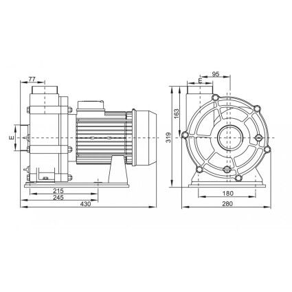 Насос Emaux AFS55 (380В, 90 м3/ч, 5.5HP)