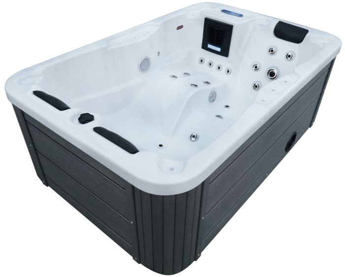 СПА-бассейн Aquajoy Alicante (205х130х70 см), Серебристо-белый мрамор