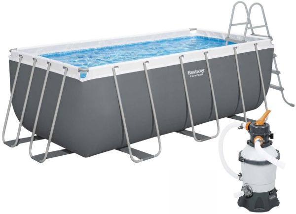 Каркасный бассейн Bestway 56457 (412х201х122 см) с песочным фильтром и лестницей