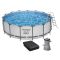 Каркасный бассейн Bestway 56438 (457х122 см) с картриджным фильтром и лестницей