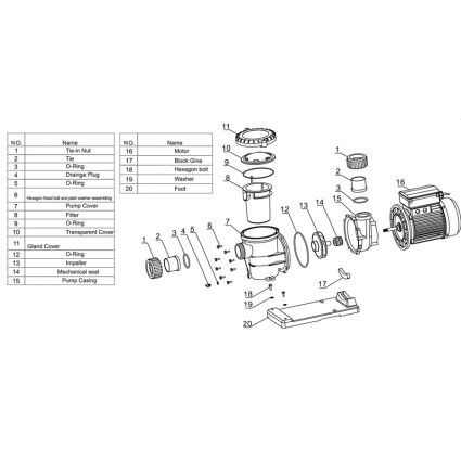 Насос AquaViva LX STP200T (380В, 24 м3/ч, 2HP)