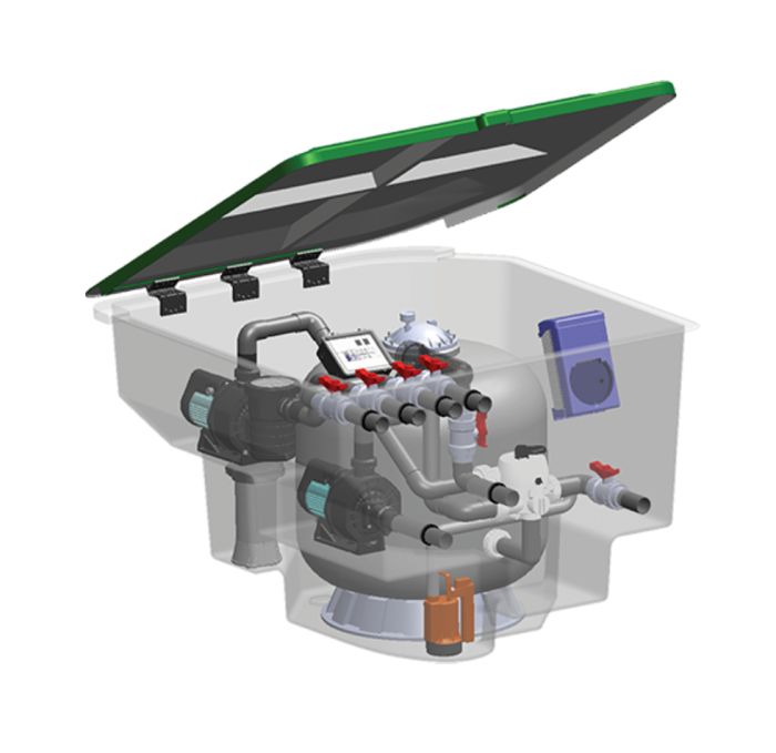 Комплексная фильтрационная установка Emaux EMD-11CP (11м3/ч)