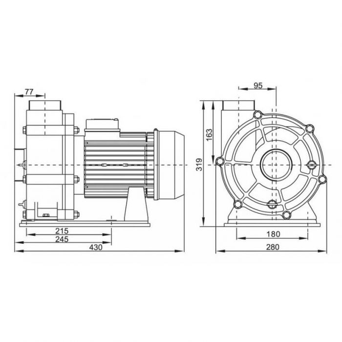 Насос Emaux AFS40 (380В, 75 м3/ч, 4HP)