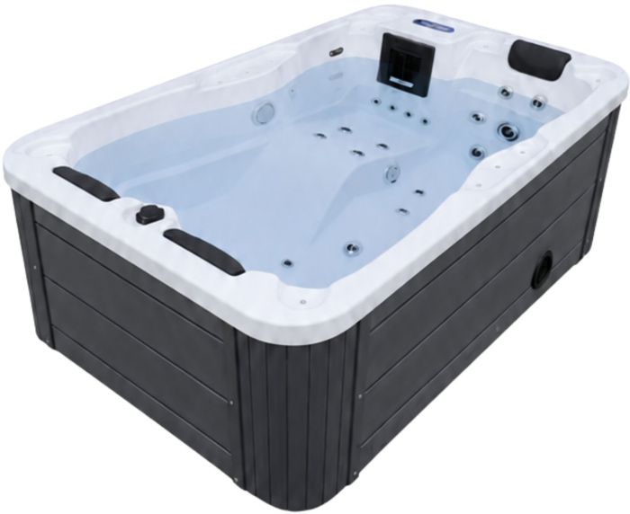 СПА-бассейн Aquajoy Alicante (205х130х70 см), Серебристо-белый мрамор