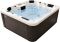 СПА-бассейн Aquajoy Como (190х160х82 см), Серебристо-белый мрамор