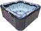СПА-бассейн Aquajoy Ibiza (200х200х89 см), темный опал, с динамиками и LED-подсветкой
