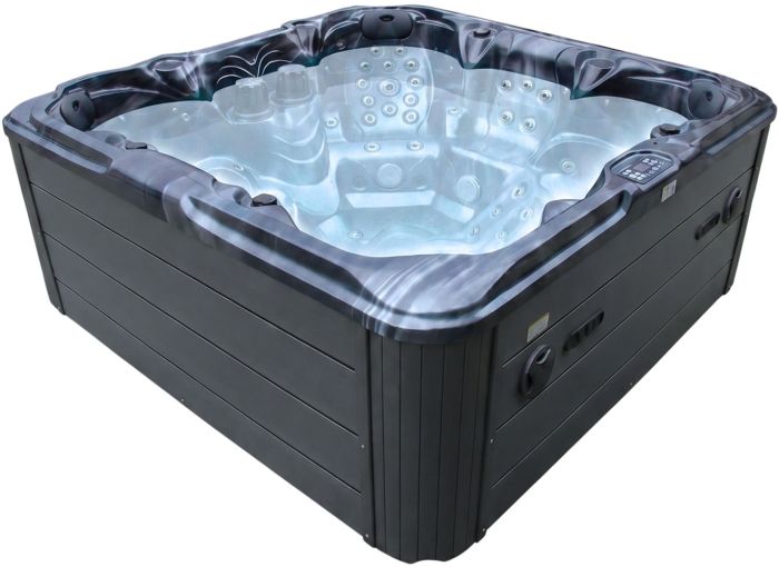 СПА-бассейн Aquajoy Maldives (230х230х95 см), темный опал, с динамиками и LED-подсветкой