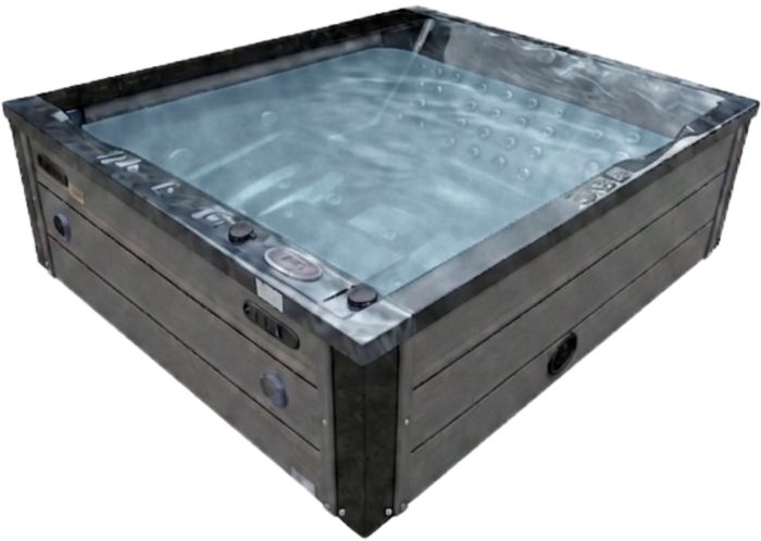СПА-бассейн Aquajoy Venice (215х190х70 см), темный опал, с динамиками и LED-подсветкой
