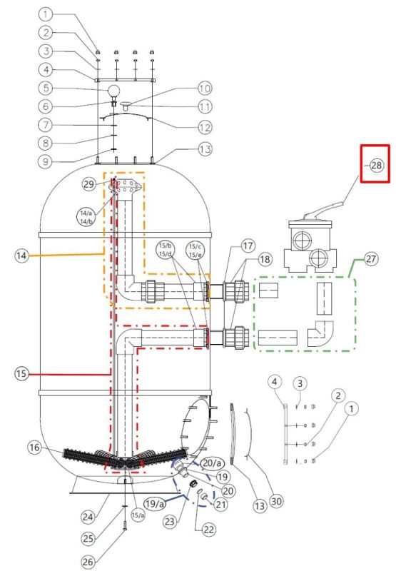 Клапан 1.5" для фильтра CAPRI-HP 650 (22950741)