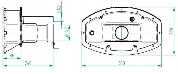 Закладной короб Fitstar 8300251, для противотока Cyclon/Cyclon-Duo, для соленой воды
