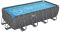 Каркасный бассейн Bestway Grey 561KA (549х274х132 см) с песочным фильтром, тентом и лестницей