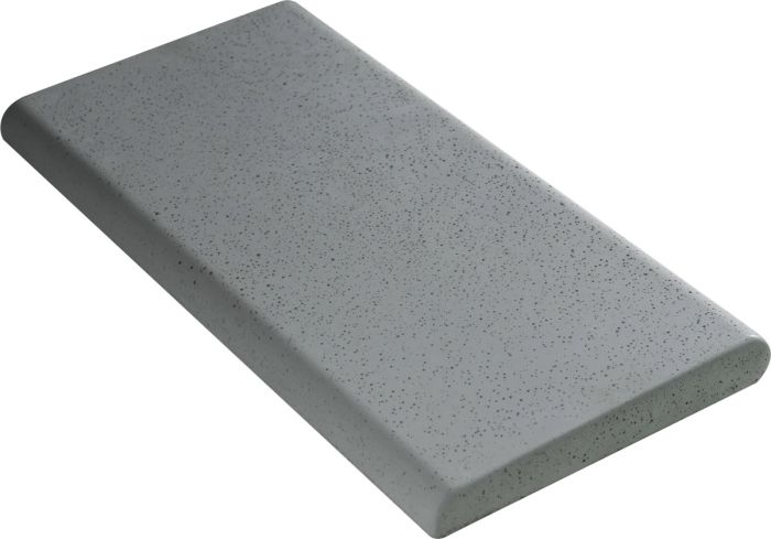 Копинговый камень Aquazone Tuff 250x500x50-25 мм, серый (пористый)