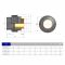 Муфта ПВХ Effast RGRBND050F.N переходная с наружной резьбой, латунь d50x1-1/2"
