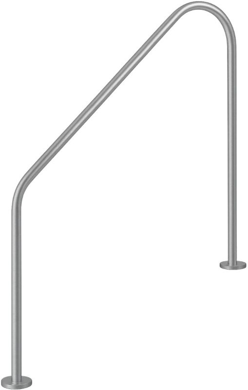 Поручень Flexinox 87162260 для римской лестницы 2-BEND (1829 мм, фланец, AISI-316L)