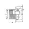 Форсунка стеновая Hayward 3310 2"/1½" под бетон