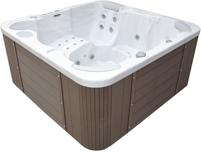 СПА-бассейн IQUE Corsica 2000-CFL (200х200х89 см) Brushed walnut