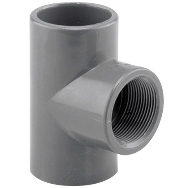 Тройник переходной 90° ПВХ Hidroten 1002225, BP, d50 мм, 1 1/2"