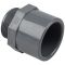 Двойной адаптер ПВХ Hidroten 1002731, муфта/втулка, НР, d32-40 мм, 3/4"
