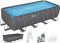 Каркасный бассейн Bestway Grey 561KA (549х274х132 см) с песочным фильтром, тентом и лестницей