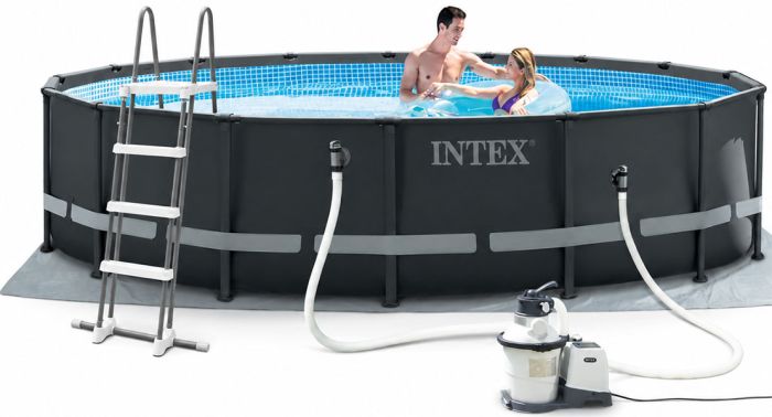 Каркасный бассейн Intex 26330 ULTRA XTR (549х132 см) с песочным фильтром, лестницей и тентом