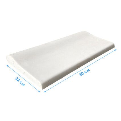 Копинговый камень Aquazone 320x500x50-25 мм, белый
