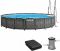 Каркасный бассейн Intex 26744 GREYWOOD (549х122 см) с картриджным фильтром, лестницей и тентом