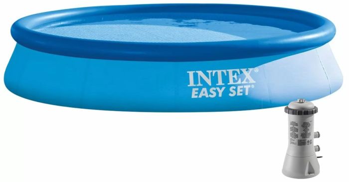 Надувной бассейн Intex 28158 (457х84 см) с картриджным фильтром