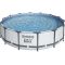 Каркасный бассейн Bestway 56950 (427х107 см) с картриджным фильтром, тентом и лестницей