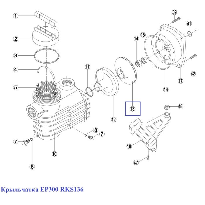 Крыльчатка EP300 RKS136