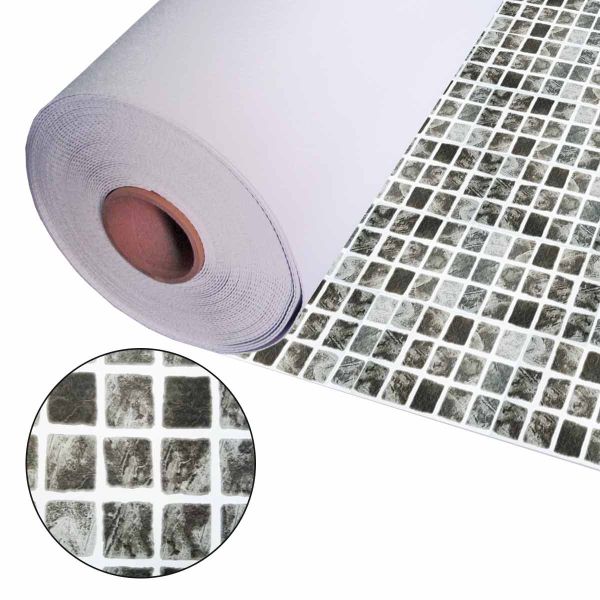 Лайнер Cefil Mediterraneo Gris (серая мозаика) 1.65x25.2 м