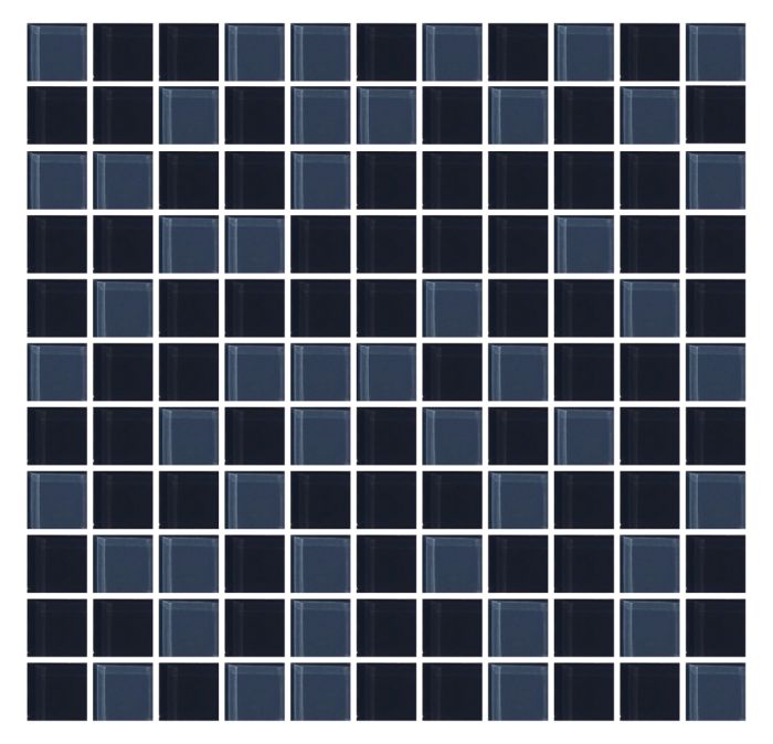 Мозаика стеклянная Aquaviva Сristall Black/Gray