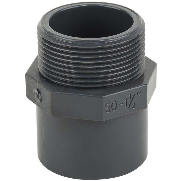 Муфта ПВХ Kripsol MR30 63.C редукционная, с наружной резьбой, d50-63х2"