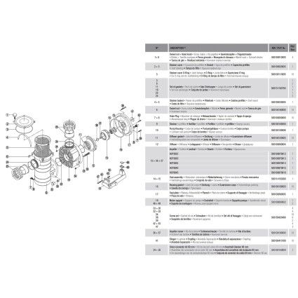 Насос Hayward HCP38301E KAP300 M.B (220В, 48 м3/ч, 3HP)