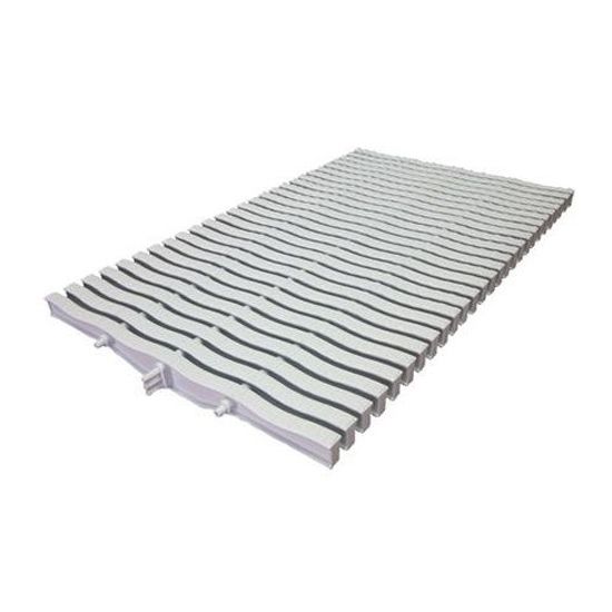Overflow grate Kripsol NMR 2520.C with triple connection 245x20 mm